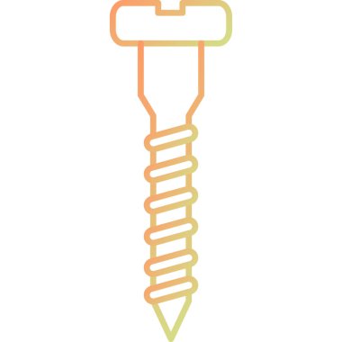 screw icon. simple illustration of drill opener vector icons for web