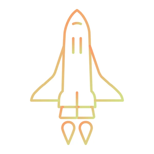 Vector Rocket Icon Vector Illustration — Vettoriale Stock