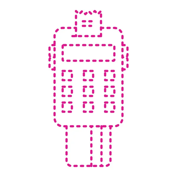 Pink Smart Watch Icon Simple Illustration Led Cash Vector Icons — Stockový vektor