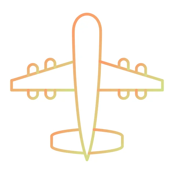 Flugzeug Symbol Vektor Illustration — Stockvektor