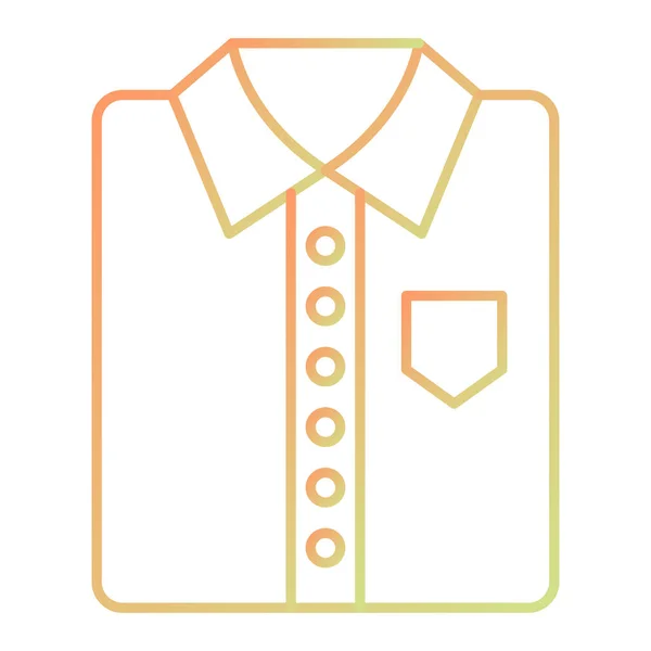 Icône Chemise Illustration Simple Symbole Vectoriel Vêtements Pour Web — Image vectorielle