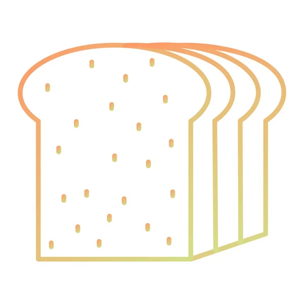 Bread Icon Bakery Food Symbol Vector Illustration — Stockový vektor