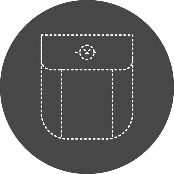 Poche Icône Web Design Simple — Image vectorielle