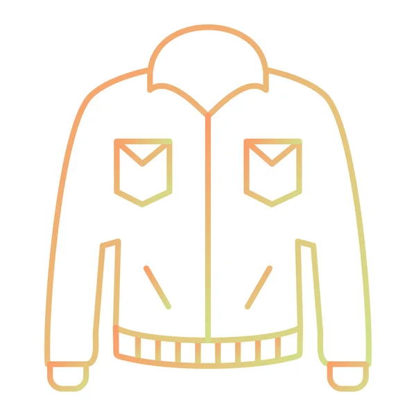 ジャケットアイコンのベクトルイラスト — ストックベクタ