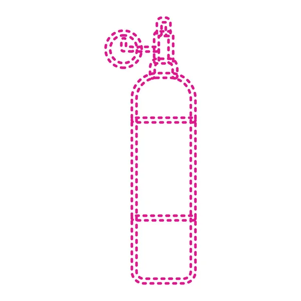 Bottle Alcohol Drink Icon Vector Illustration Design — Stockvektor