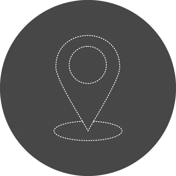 Simple Web Illustration Location Icon — Stok Vektör