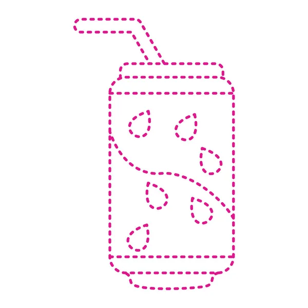 Cocktail Drink Icon Outline Illustration Soda Beverage Vector Icons Web — Archivo Imágenes Vectoriales