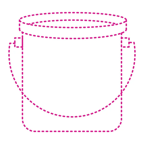 Фиолетовая Линия Чашку Кофе Значок Изолированы Белом Фоне Векторная Иллюстрация — стоковый вектор