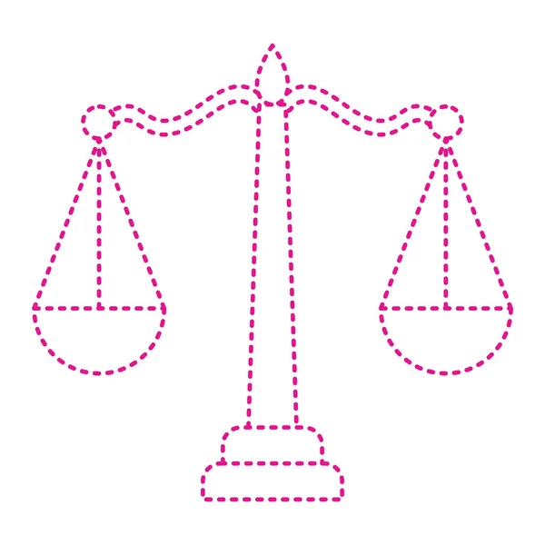 司法和法律的尺度图标 矢量说明 — 图库矢量图片