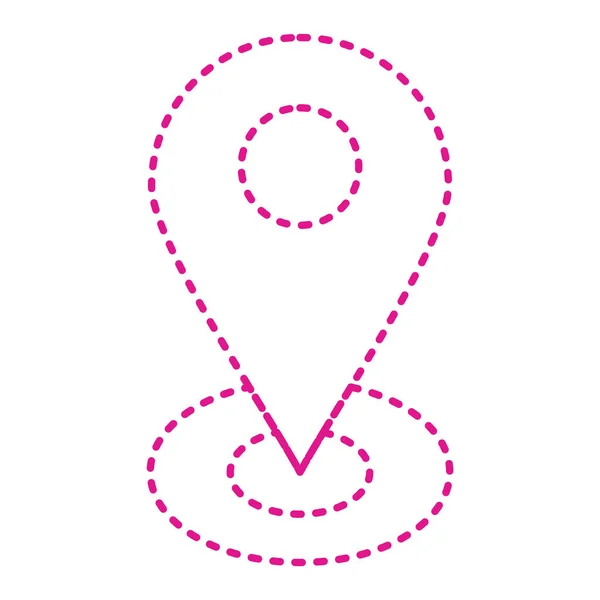 Map Pointer Icon Pin Location Symbol Flat Style — Vector de stock