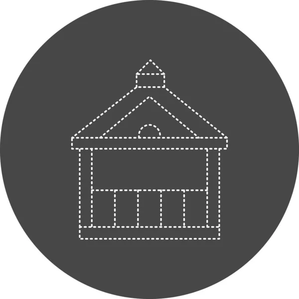 Vector Illustration Pavilion Icon — Stock Vector