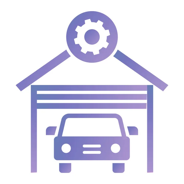 Auto Reparatur Service Ikone Vektor Illustration Design — Stockvektor
