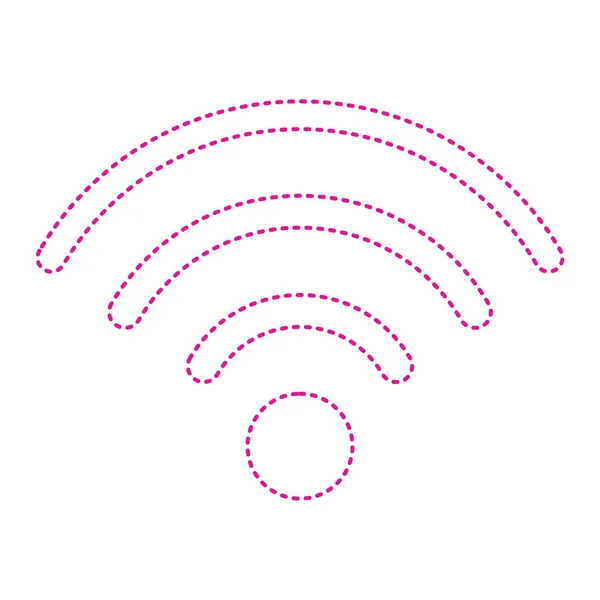 Wifi Signal Icon Wireless Network Symbol Isolated Design Vector Illustration — Stock Vector