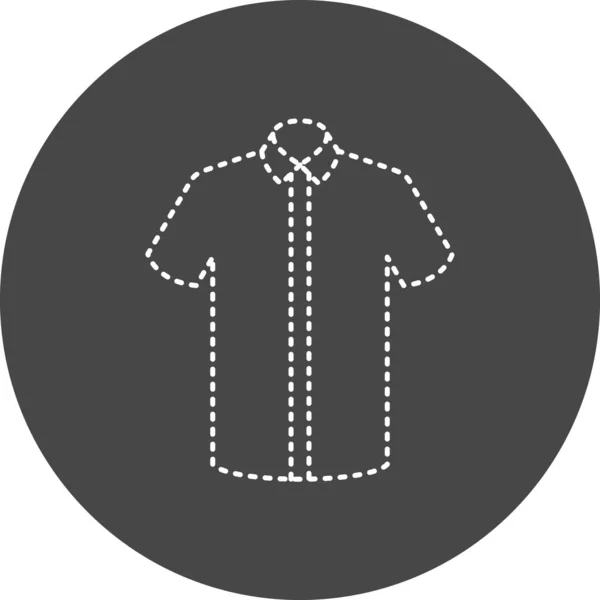 Camisa Icono Web Ilustración Simple — Vector de stock