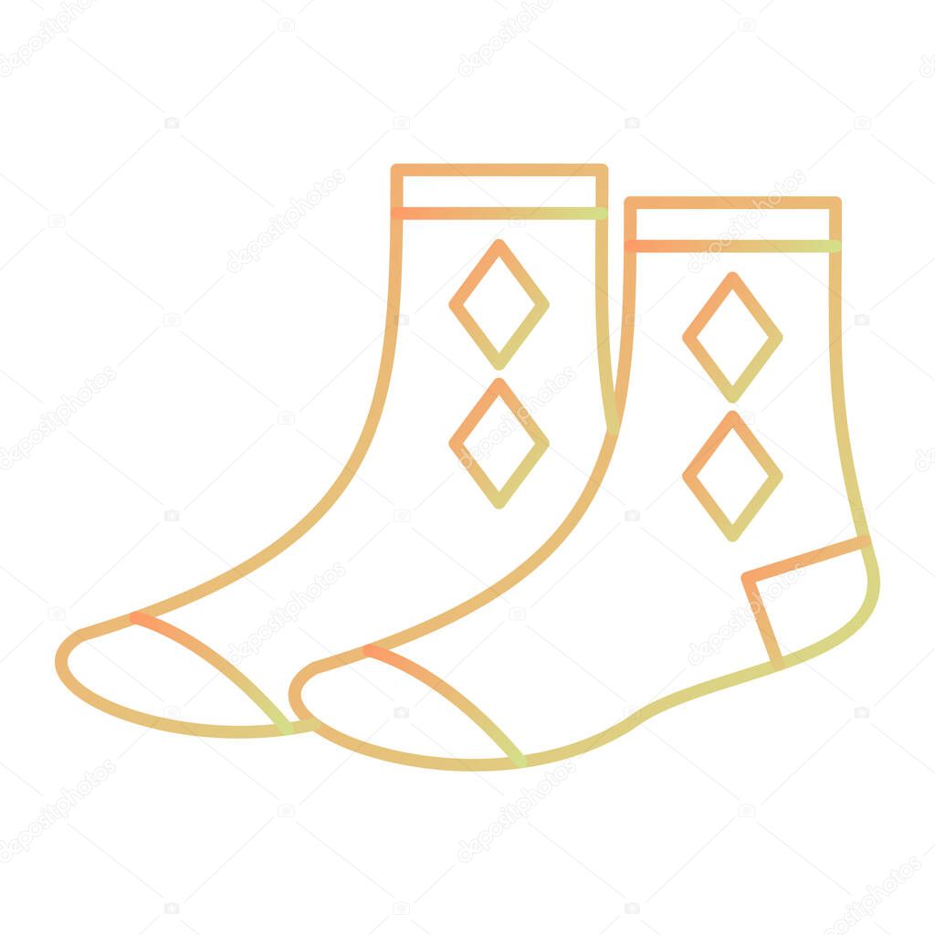 Socks icon.  flat design icon vector illustration