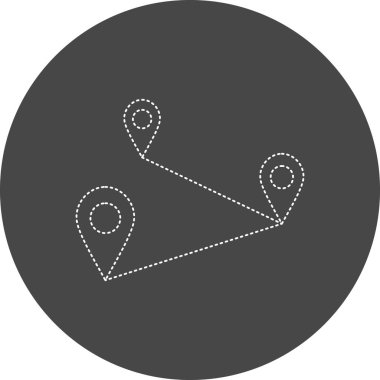 harita pin simgesi, vektör illüstrasyonu