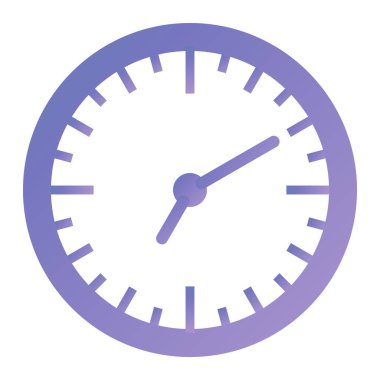 Saat simgesi vektör illüstrasyonu