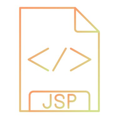 Dosya biçim simgesinin vektör illüstrasyonu