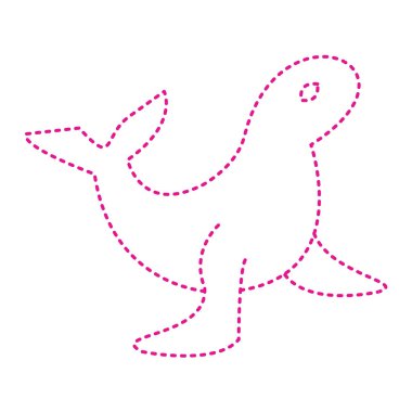 kuş simgesi vektör illüstrasyonu