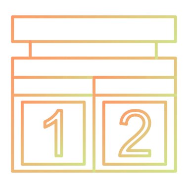 Takvim simgesi vektör illüstrasyonu