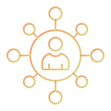 ağ paylaşım simgesi çizimi