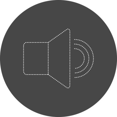 Hoparlör simgesinin vektör illüstrasyonu