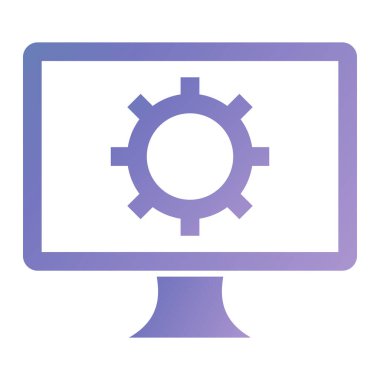 Ayarlar. Web simgesi basit illüstrasyon