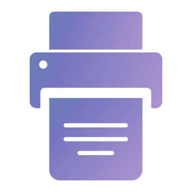 Yazıcı. Web simgesi basit illüstrasyon