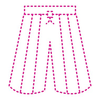 women's underwear icon. flat illustration of clothes vector logo design.