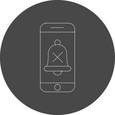 vector illustration of Silent Phones icon