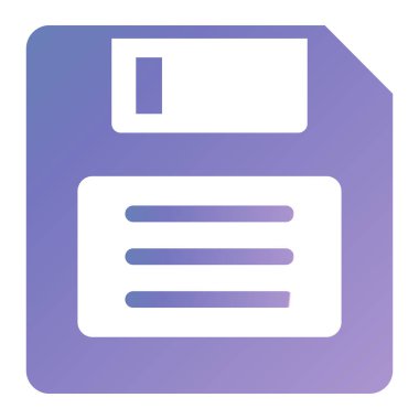 Disket simgesi, vektör illüstrasyonu