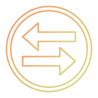 Modern b 'nin vektör illüstrasyonunda okun eksik simgesi