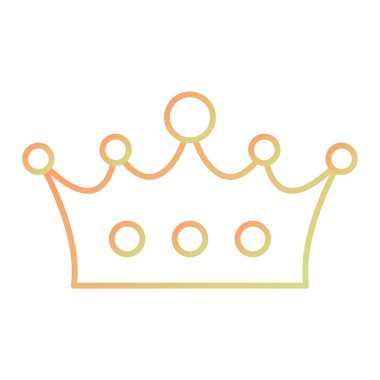 taç simgesi vektör illüstrasyonu