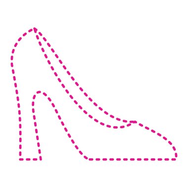 women shoe icon. flat illustration of shoes vector logo design