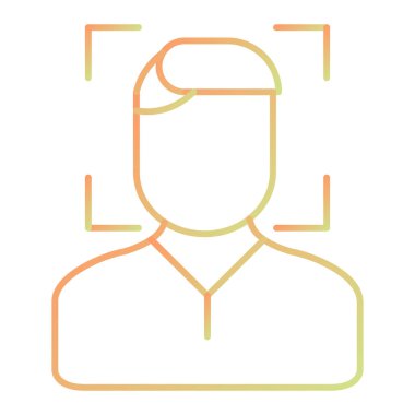 Man vektör simgesi modern basit illüstrasyon