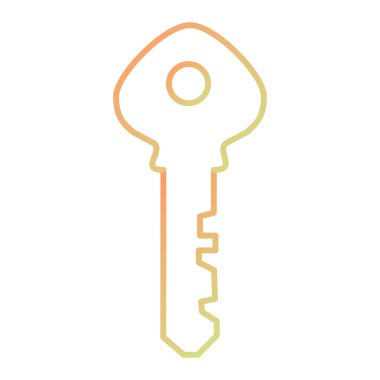 Anahtar simgesi vektör illüstrasyonu