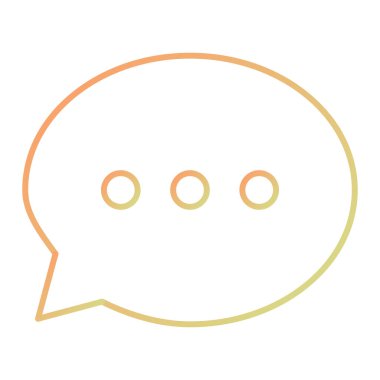 Sohbet kabarcığı vektör illüstrasyonu