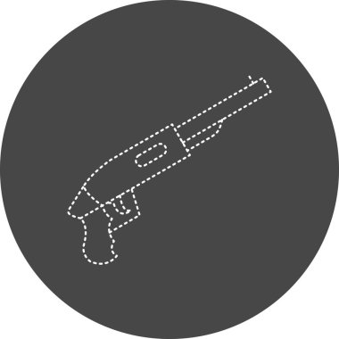 web illustration of gun, protection concept
