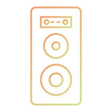 hoparlör vektör illüstrasyonu