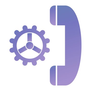 dişli simgesi vektör illüstrasyonu