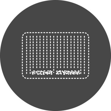 barcode icon, simple web illustration