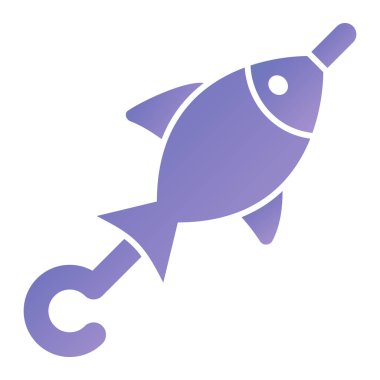 Balık. Web simgesi basit illüstrasyon