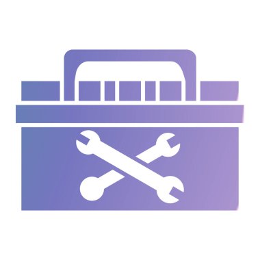 Modern oto tamir simgesinin vektör illüstrasyonu