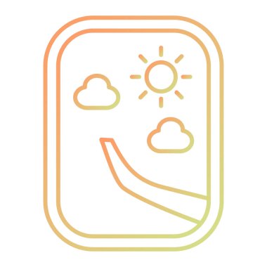 Güneş Simgesi Vektör illüstrasyonu