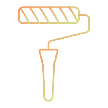 Boya fırçası ikonu. vektör illüstrasyonu