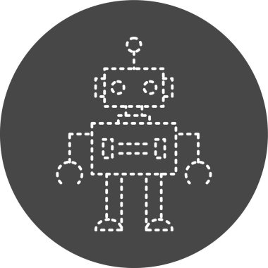 Robot simgesinin vektör illüstrasyonu