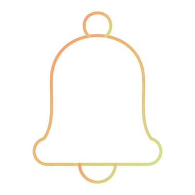 Çan simgesi vektör illüstrasyonu