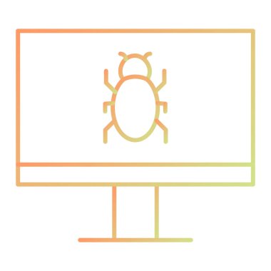 Virüs ikonu vektör illüstrasyonu