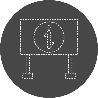 vector illustration of Info Board modern icon