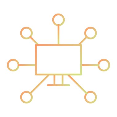 ağ paylaşımı. Basit resimleme